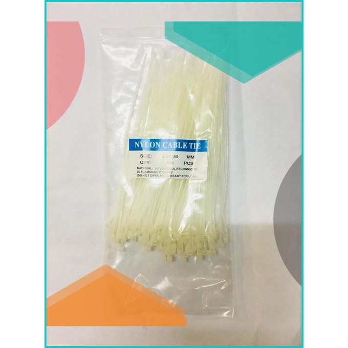 

Kabel Tis Kabel Ties Insulock 150mm 15cm Cable Tie Insulok Putih Nylo