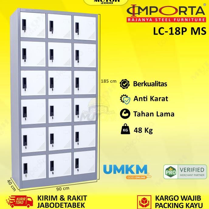 

Terbaru Importa Lc-18P Bt Ms Loker Besi 18 Pintu Locker 18 Pintu Full Plat Stok Terbatas