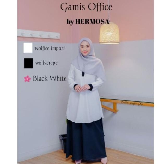 GAMIS PUTIH/DINAS/GAMIS PNS HITAM PUTIH/GAMIS KERJA/GAMIS KANTOR/GAMIS