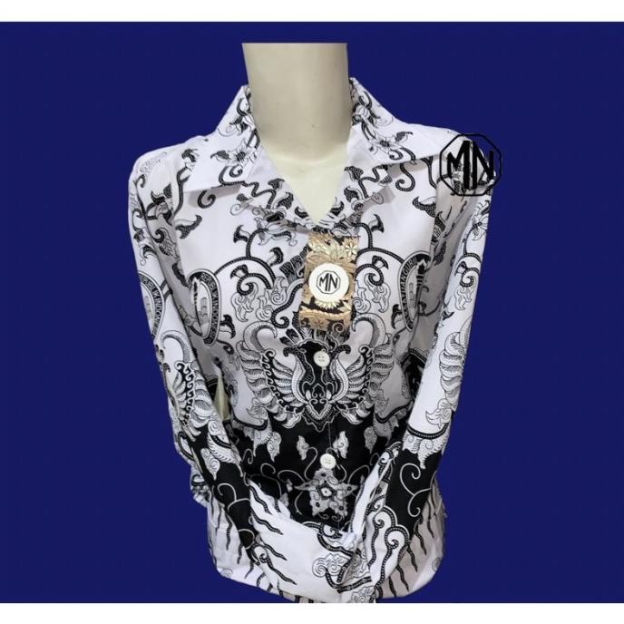 Baju Batik PGRI Wanita Furing Size S-5L (Jumbo) High Quality