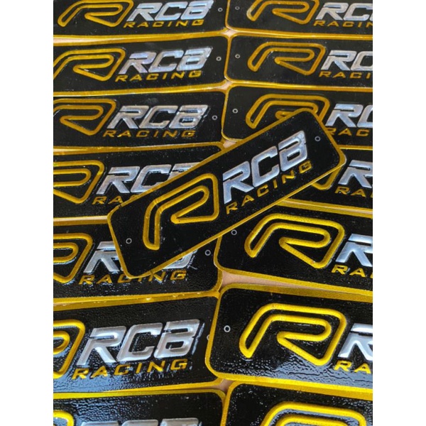 EMBLEM KNALPOT RCB LOGO RCB EMBLEM KNALPOT RCB PLAT TIMBUL
