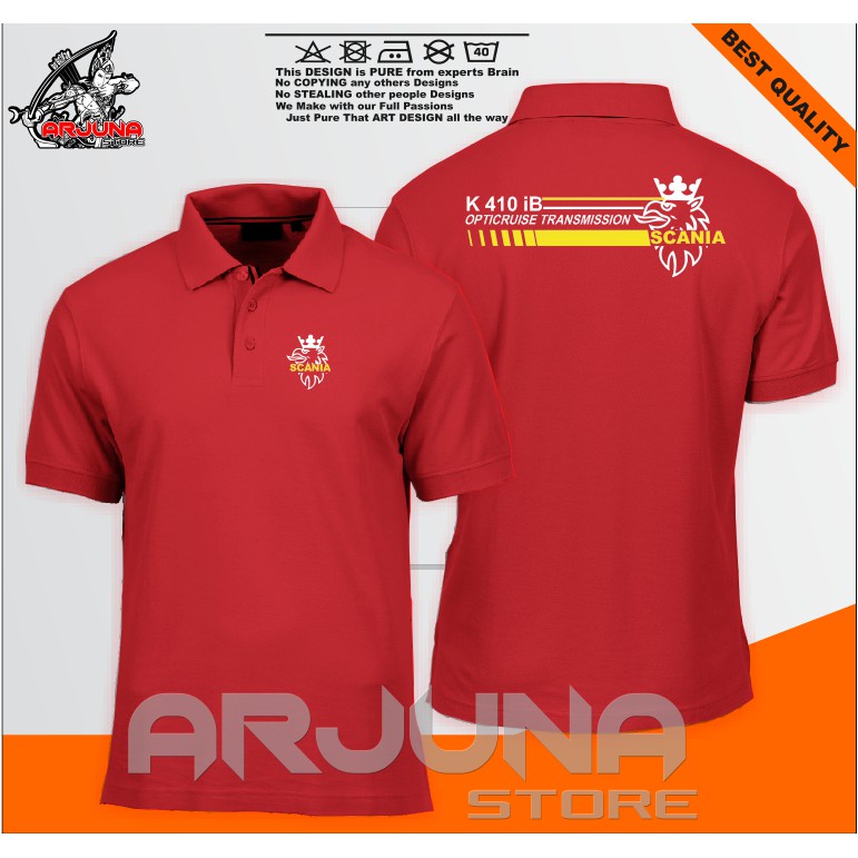 Polo Shirt / Kaos Polo Bismania Scania Jetbus Terlaris