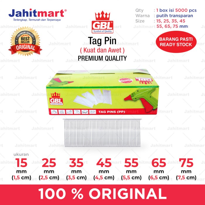

Tag Pin / Tagpin / Tag Pins / Tagpins / Label Merk "Gbl" Promo Terbaru