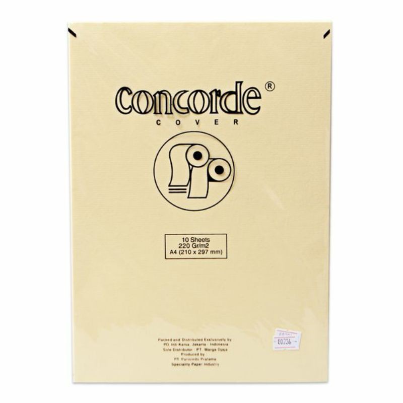 

Kertas Concorde A4 220Gr( Hrg Tertera 5 Pa )