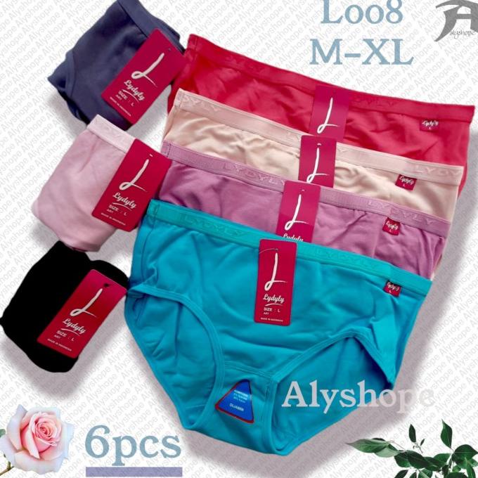 Grosir [6Pcs] Celana dalam lydyly LD 008 | CD wanita Lydyly | pakaian