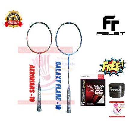 RAKET BADMINTON FELET AEROMARS 10 GALAXY FLARE 10 ORIGINAL