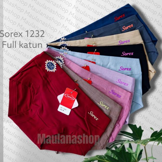 1 lusin celana dalam wanita sorex art 1232 / sorex / cd wanita / NEW