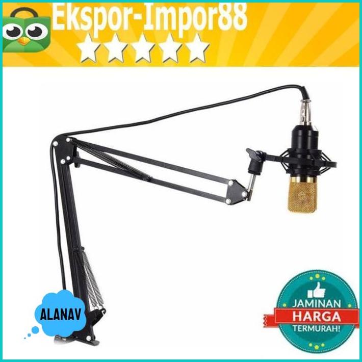 ALANAV Arm Stand Lazypod Tiang Mic Mikrofon Microphone untuk Smule Podcast