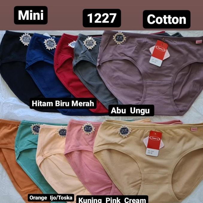 1 lusin celana dalam wanita sorex 1227 ukuran M. L. XL.& XXL