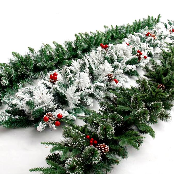 

Garland Natal Jumbo 2M Dekorasi Daun Lingkar Kawat Pinus Ceri Natal Original