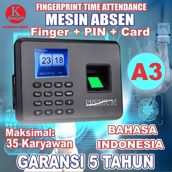 Katlen Absensi / Absen / Mesin Absensi / Finger Print / Sidik Jari