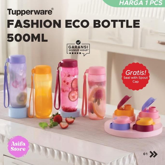 Tupperware Fashion Eco Bottle 500Ml - Botol Minum Lucu Unik Kekinian Kualitas Premium