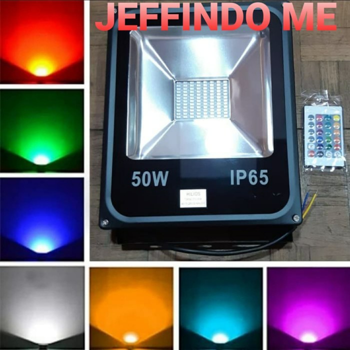 Promo Lampu Sorot Led Smd 50 Watt Rgb/ Lampu Tembak 50W Flood Light Rgb