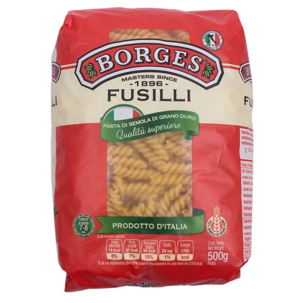 

Promo Borges Pasta Fusili 500Gr