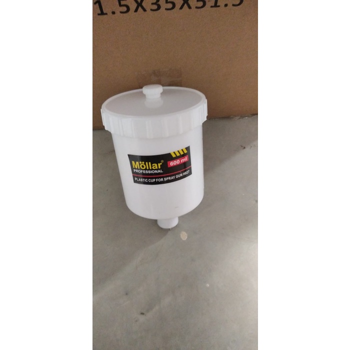 FREE ONGKIR MOLLAR TABUNG SPRAY GUN HVLP 600CC BAHAN PLASTIK H-827 INGCO FREE ONGKIR