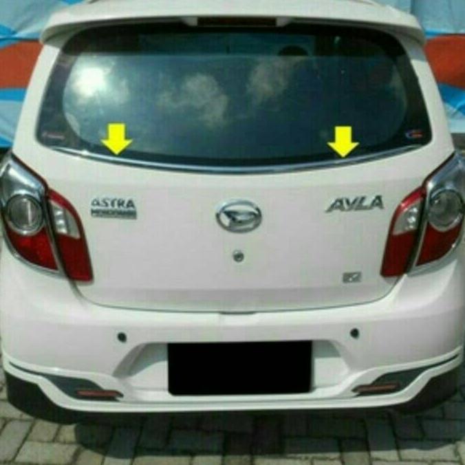 List Kaca Belakang Agya/Ayla Chrome