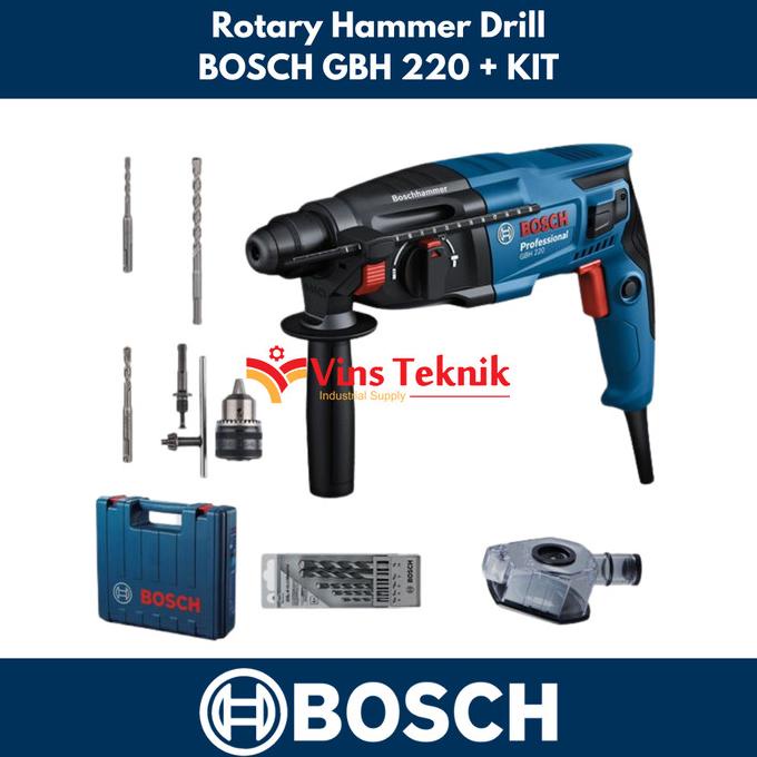 Mesin Bor Bobok Beton Bosch Gbh220 Sds Plus Rotary Hammer 22Mm Gbh 220