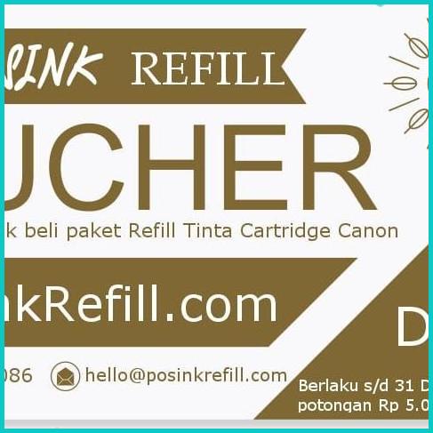 

VOCER GIFT 10% REFILL TINTA CARTRIDGE CANNON 10% DISKON POTONGAN 20JV