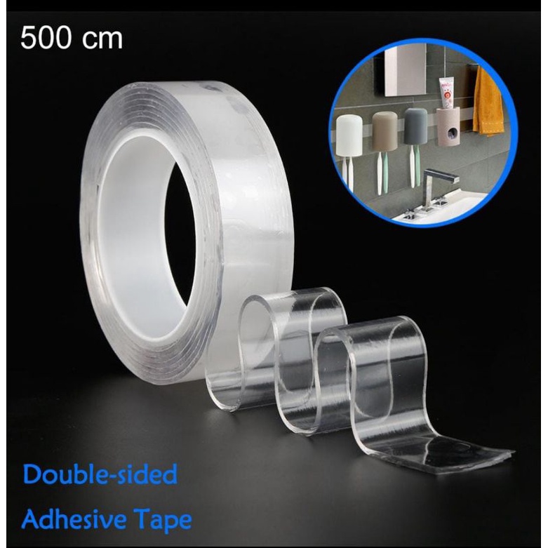 

Double Tape Perekat No Trace Washable Sticker 3 m x 3 cm