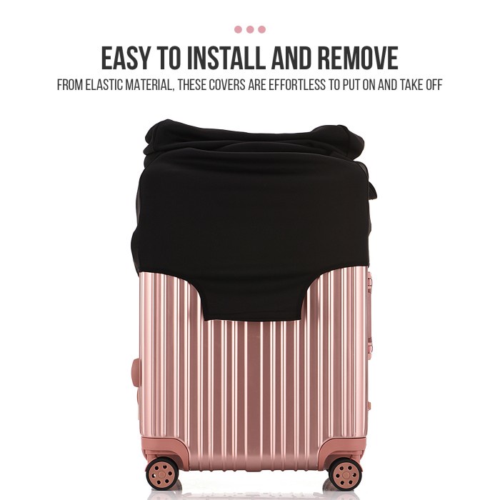 Hanke Cover Kain Elastis Sarung Koper Gambar 20 Inch - 30 Inch