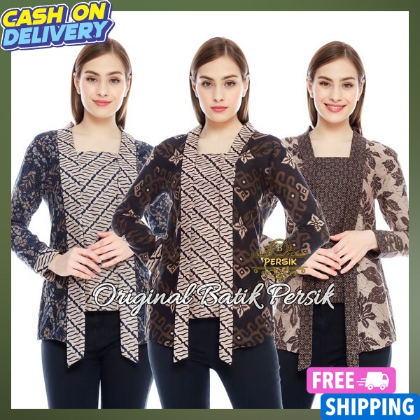 Baju Nstik Modern Terlaris Blus Batik Bagus Pakaian Atasan Barik Baju Natik Wanita Baku Batil Cewek 