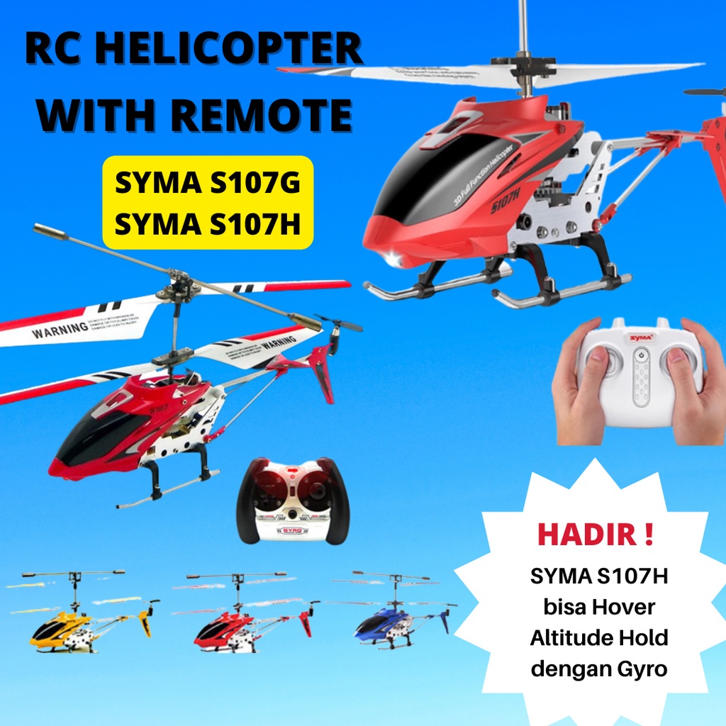Rc Helicopter Syma S107G S107H 3.5Ch Ni Helikopter Ready To Fly (For Beginner)