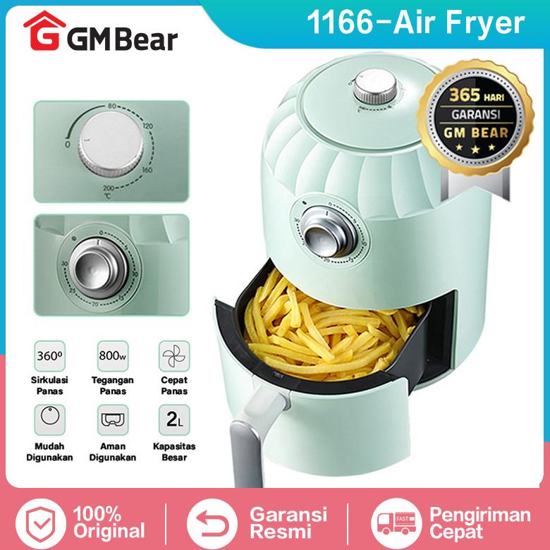 GM Bear  Air Fryer Low Watt 2L 1166 - Alat Penggorengan Tanpa Minyak
