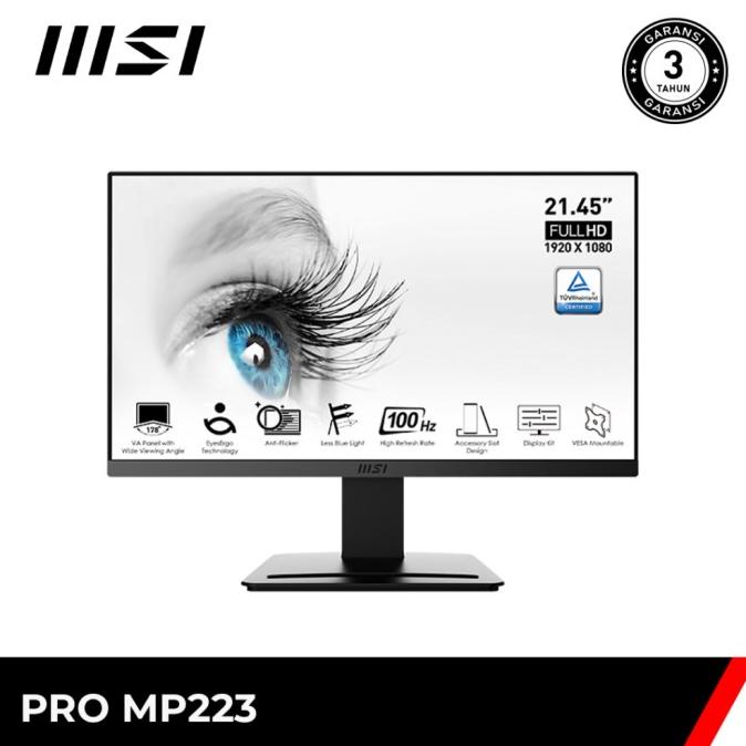 Msi Monitor Led Pro Mp223 22Inc Helgariandistore