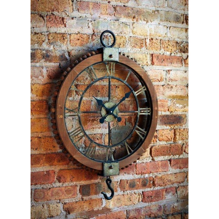 Konfli Jam Dinding Unik Industrial