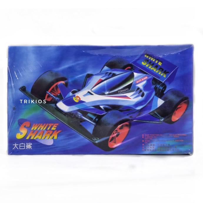 Gratis Ongkir Mini 4wd Merk Ruize Super Avante White Shark Tipe 5 Chassis Limited Edition (tri00j.ap