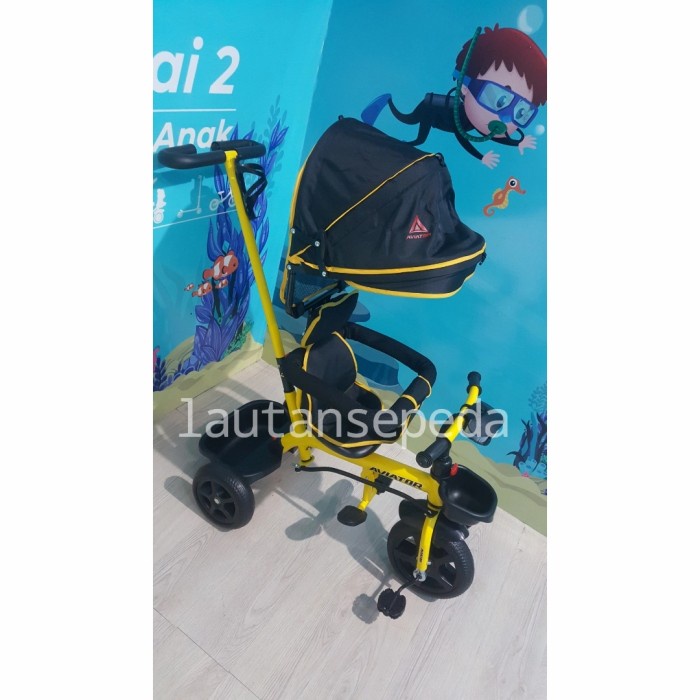 Promo Baby Stroller Aviator 7711 At7711 Dorongan Sepeda Anak Roda Tiga 3