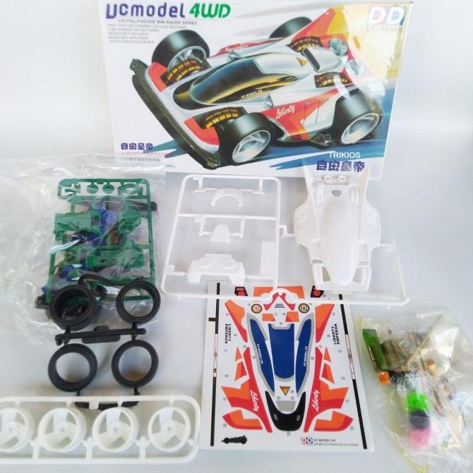 Gratis Ongkir Tamiya Mini 4wd Merk DD Ruize Liberty Emperor Putih Super 1 Chassis Limited Edition (t