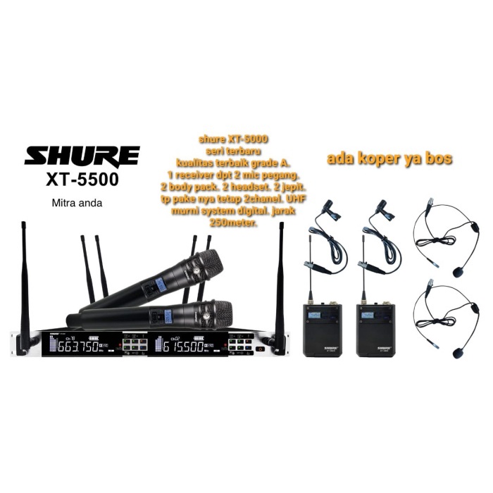 Mic wireless shure XT5500