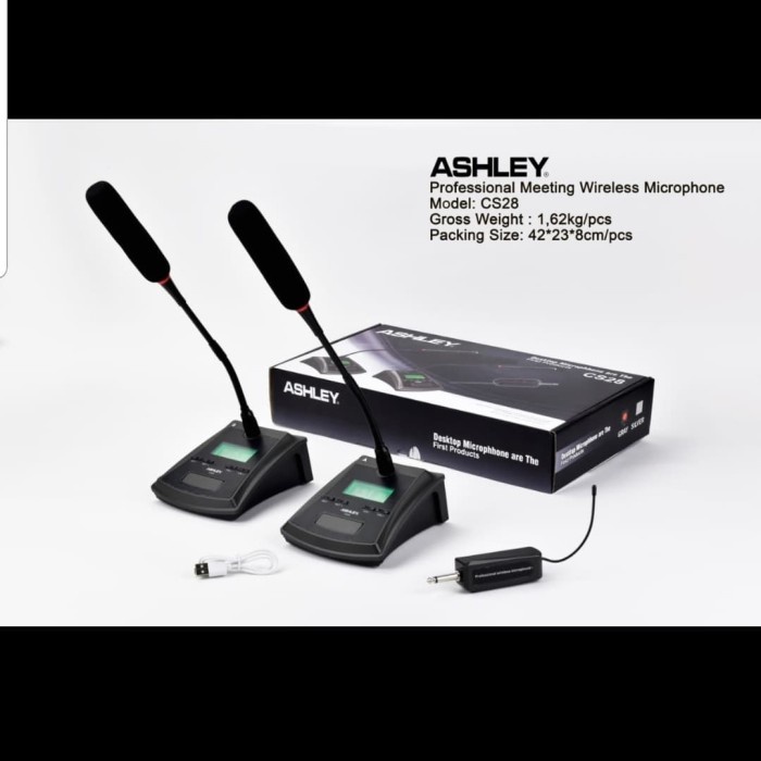 MIC WIRELESS PODIUM ASHLEY CS28/CS 28 SINGLE MIC MEJA