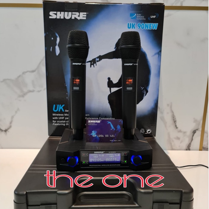 mic/mic wireless/mic shure SLX 282 + hardcase atau box