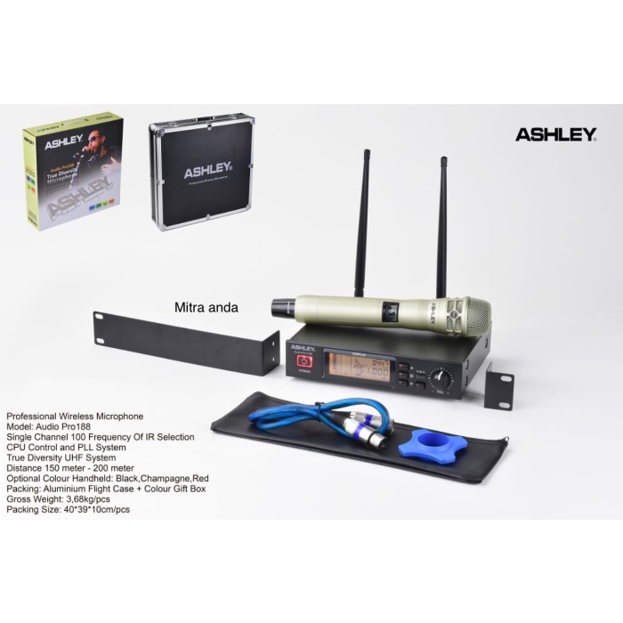 Mic wireless ashley audio pro 188