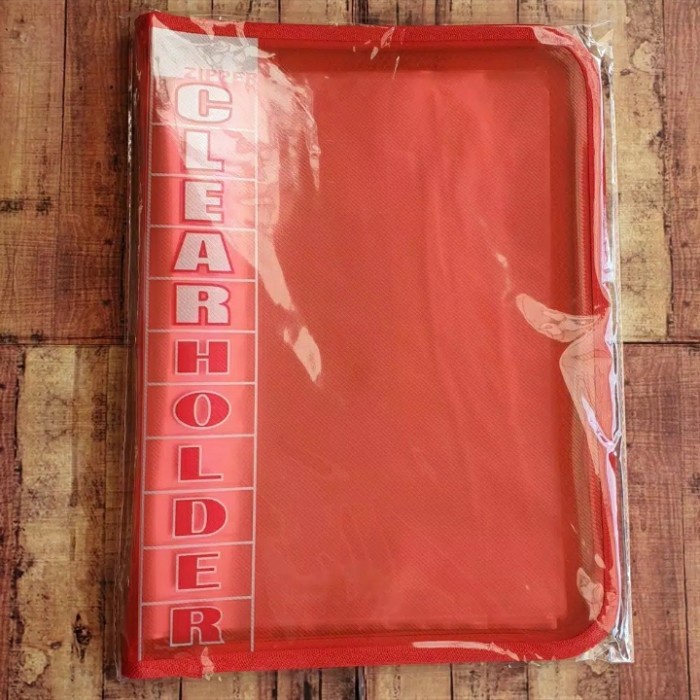 

Promo Clear Holder Zipper Isi 60 Topla / Map Plastik Resleting Folio Harga Spesial