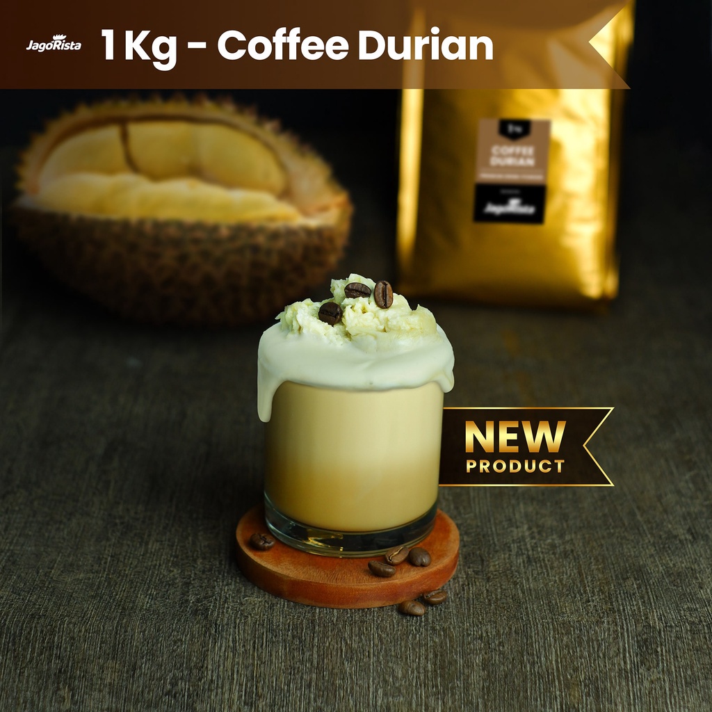 

Jagorista Bubuk Minuman Coffee Durian 1 KG Kualitas Premium GOLD