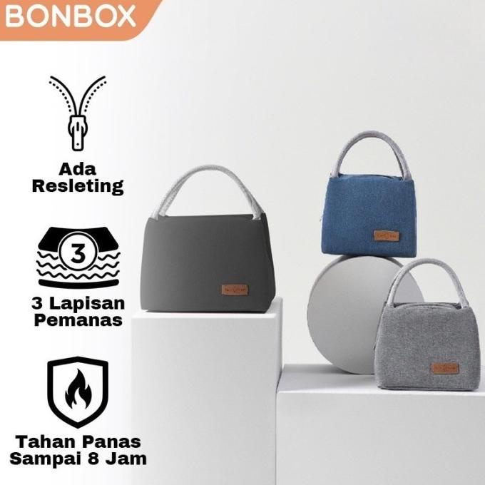 Samono Tas Bekal Makan Portable Tas Lunch Box BLB10 - Hitam