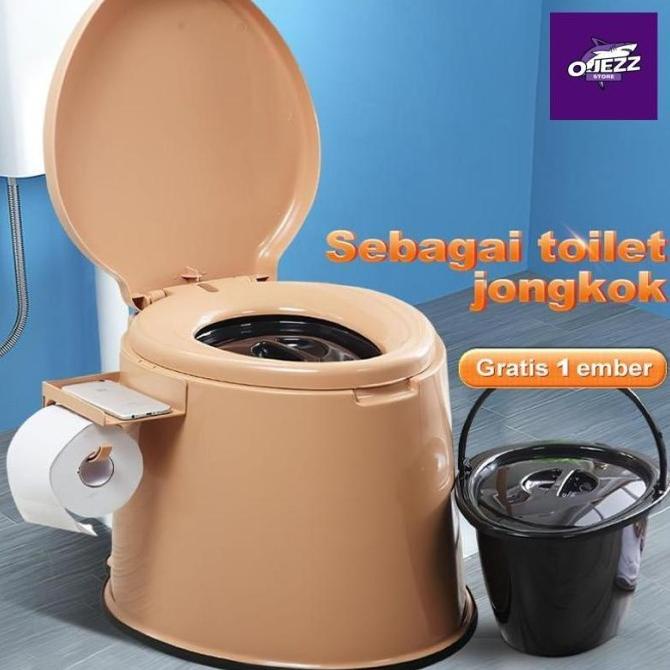 Closet Jongkok Closet Duduk Toilet Portable Toilet Duduk Pispot Dewasa