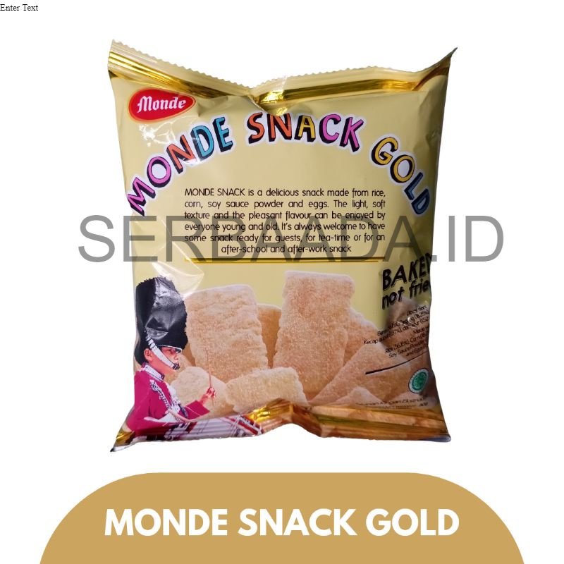 

MONDE CRISPY AND DELICIOUS SNACK GOLD / CASUAL SNACKS 30GR