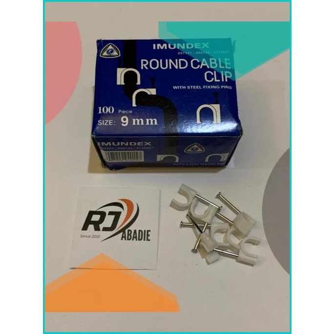 

Klem Kabel / Round Cable Clip Imundex [10kotak/1000Pc] 20JVLZ3 parts