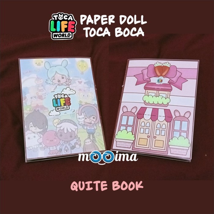 Quiet Book Toca Boca / Paper Doll Toka Boka / Mainan Bepe Bpan.. Ready