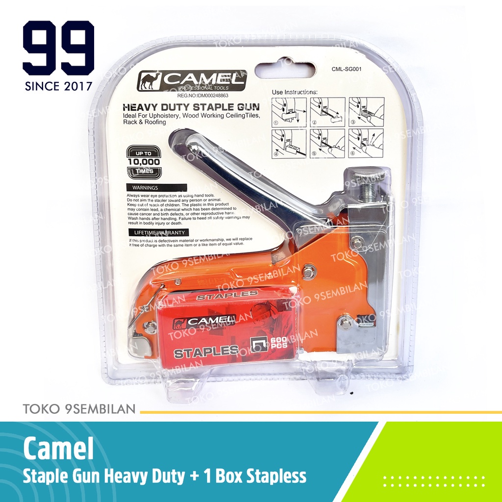 

Camel Staples Heavy Duty 4-14Mm Besar Stapler Gun Jok Motor