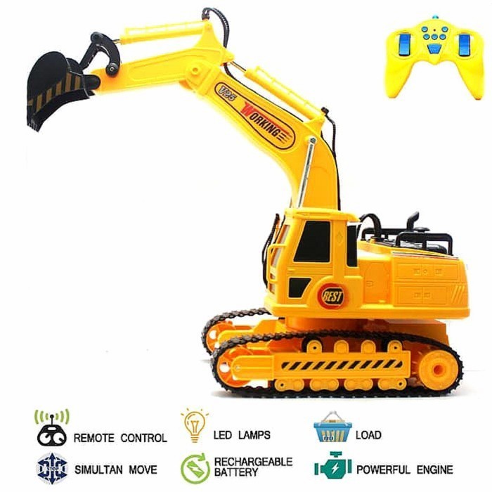 RC EXCAVATOR - BEKO REMOTE CONTROL - MAINAN ANAK REMOT KONTROL - RADIO ORIGINAL TERBARU