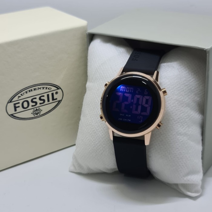 Jam tangan wanita fossil digital terbaru - Hitam