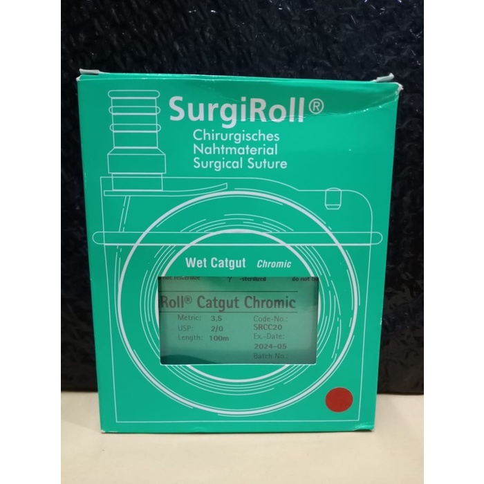 Surgiroll Catgut Chromic 2/0 benang operasi roll -Tatasie