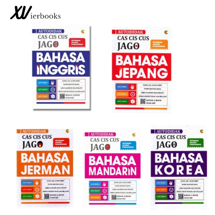 

BUKU AUTODIDAK CAS CIS CUS JAGO BAHASA JEPANG, MANDARIN, JERMAN, KOREA