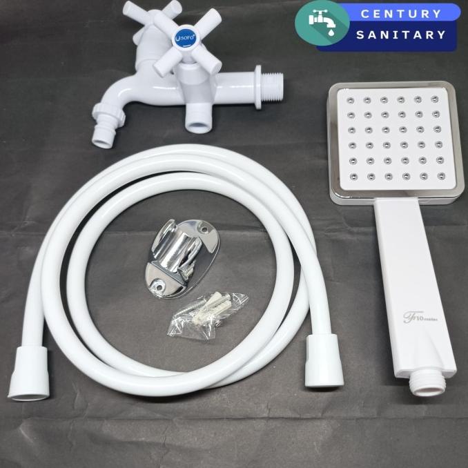 SHOWER MANDI PVC SET KRAN CABANG/HAND SHOWER MANDI SET KRAN DOUBLE Murah