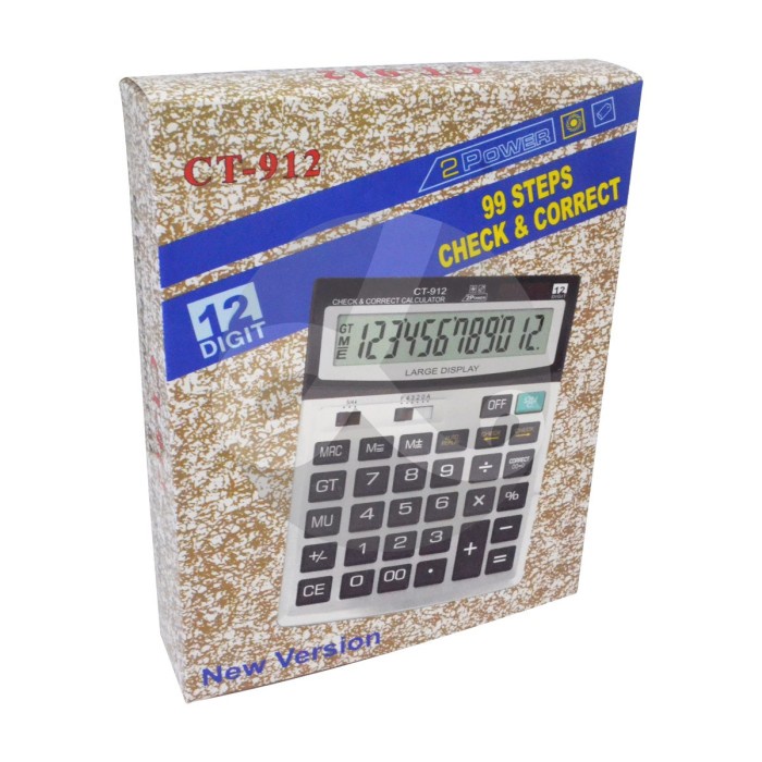 

CALCULATOR Besar CHECK & CORRECT CITIZEIV CT 912 Kalkulator 12 DIGIT